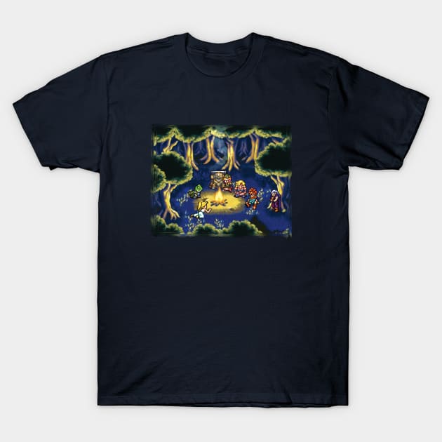 Chrono Camping T-Shirt by Kari Likelikes